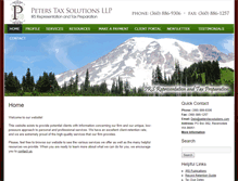 Tablet Screenshot of peterstaxsolutions.com
